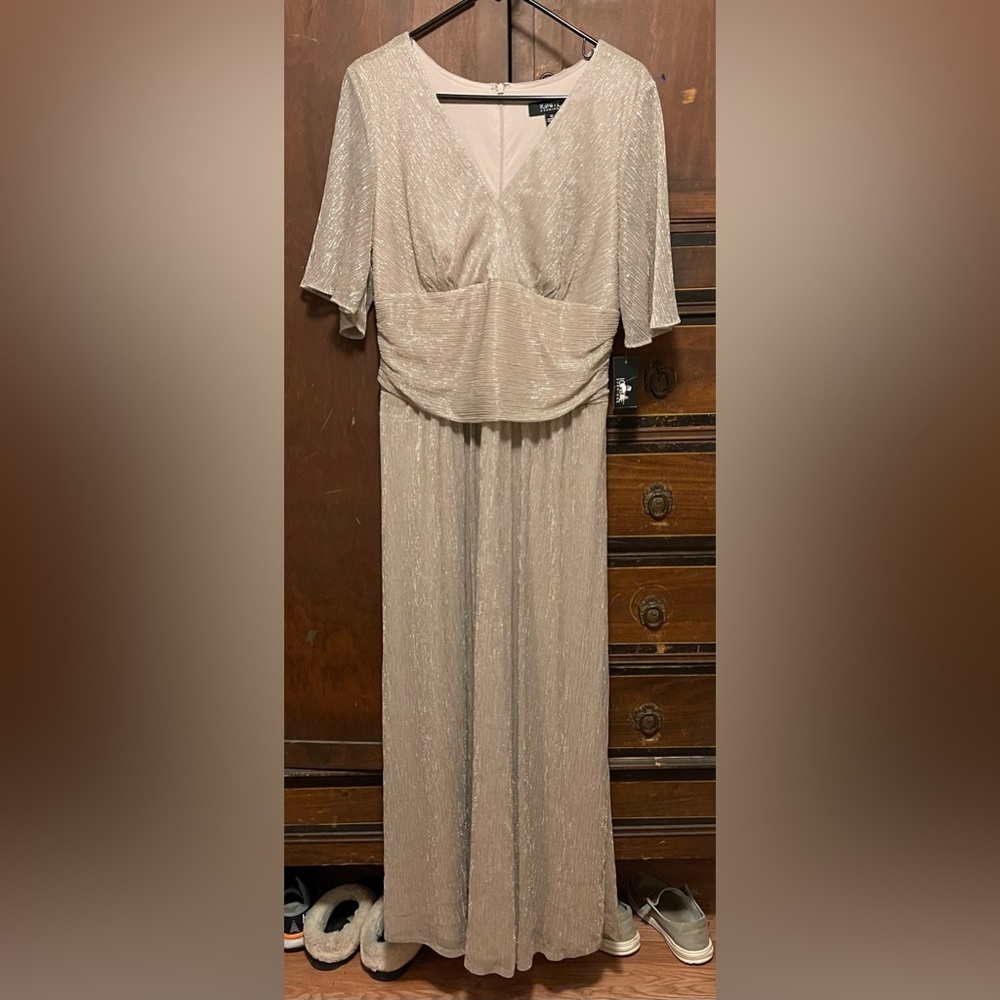 Elegant Beige Evening Gown
